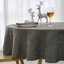 Nappe Mainis en jacquard imperméable, épaisse, douce et solide, à motif de damas, à volutes, pour la maison, nappe résistante aux liquides et aux taches, gris anthracite-186269214-186269201