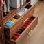 Bibliothèque simple en bois massif de style chinois