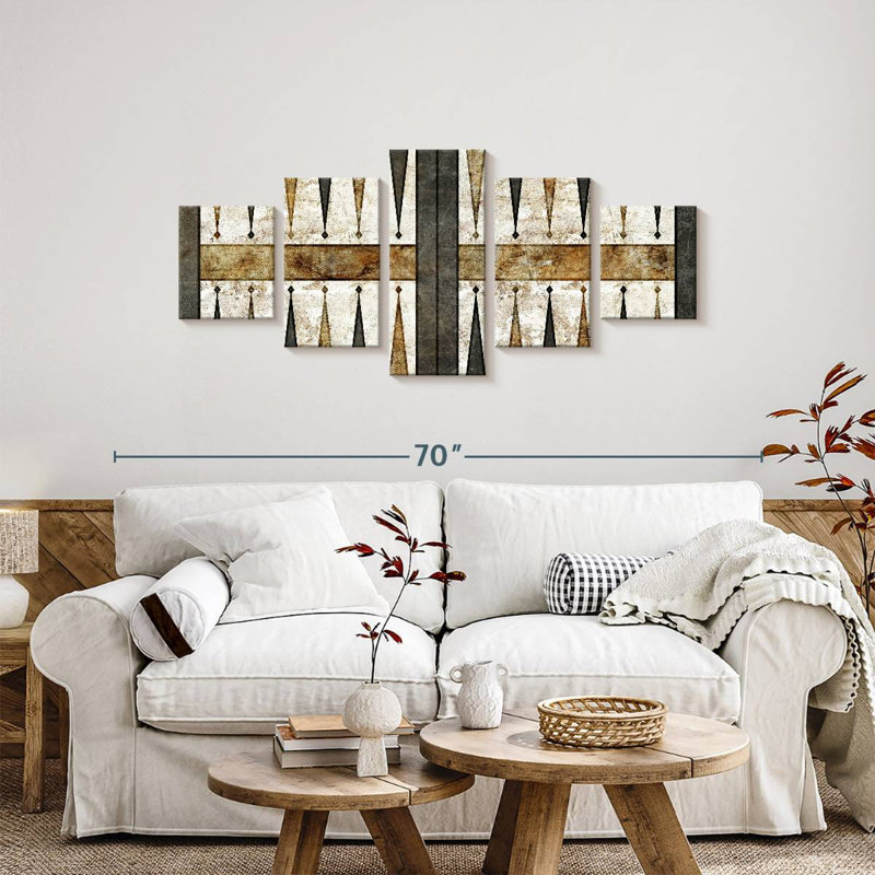 Tableau rétro de backgammon, H 24 po x l 55 po