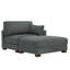 Chaise longue modulaire rembourrée en velours côtelé avec accoudoirs et coussins Bentura-1878892188-1878153760