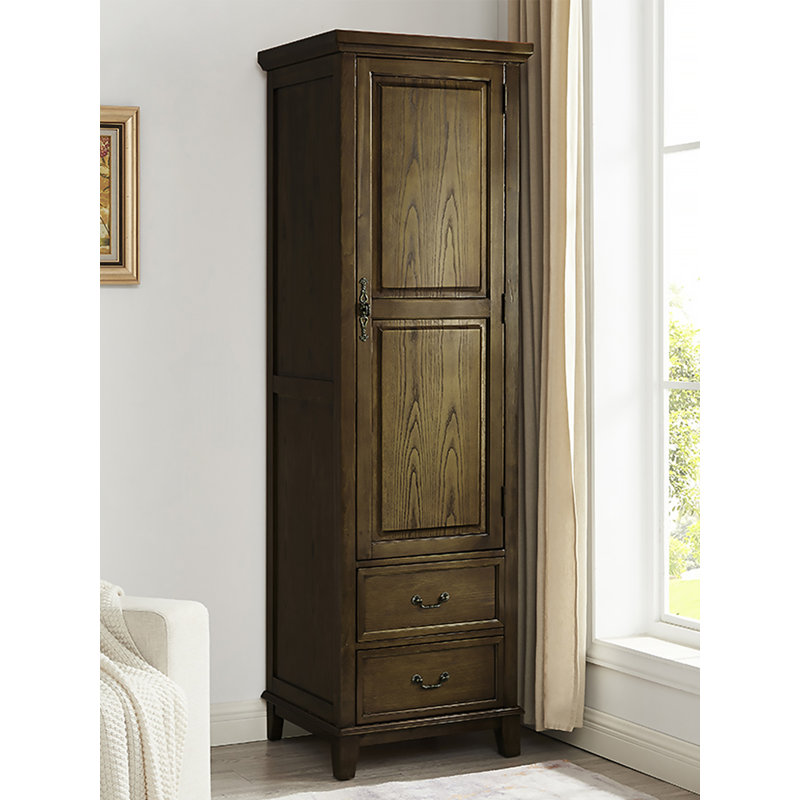 Armoire de rangement en bois massif de style américain