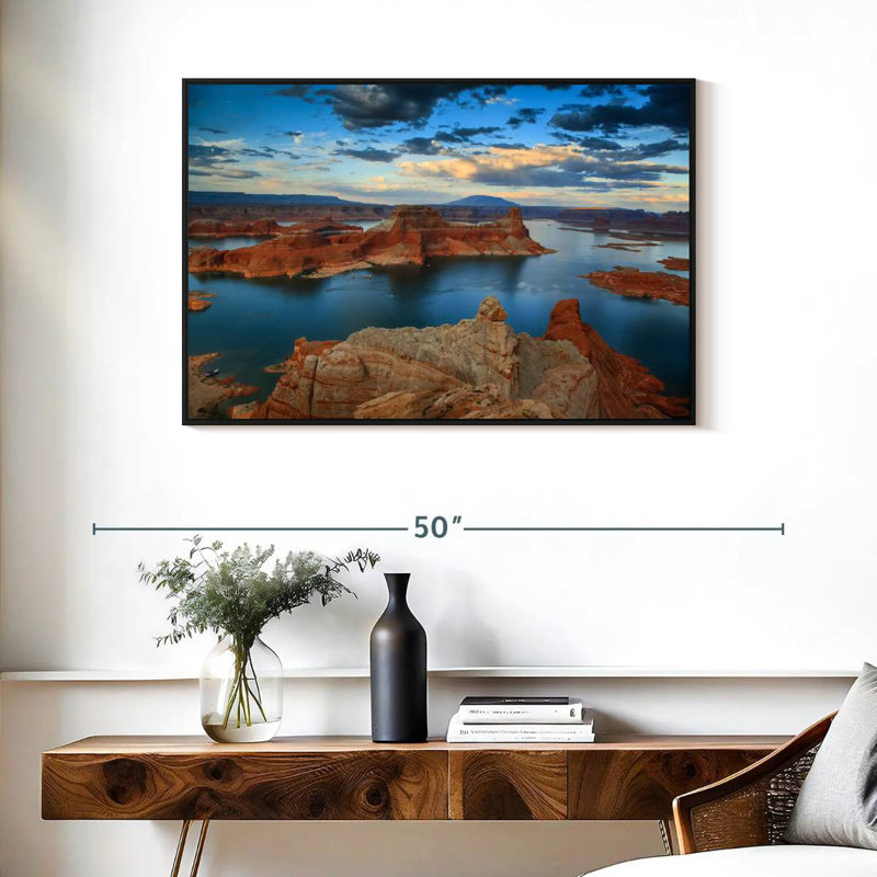 Vue du point d'Alstrom, Cadre flottant noir, 37 po x 25 po