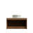 Linea 36" Modern Floating Bathroom Vanity with Twill Textured Wood Veneer Doors, Carrara White Sintered Stone Top & Ceramic Vessel Sink Options-1162980463-1162221468