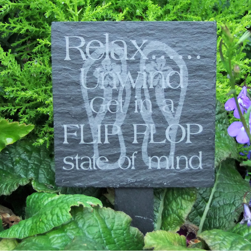 Mexia Stone Plants & Flowers Garden Sign