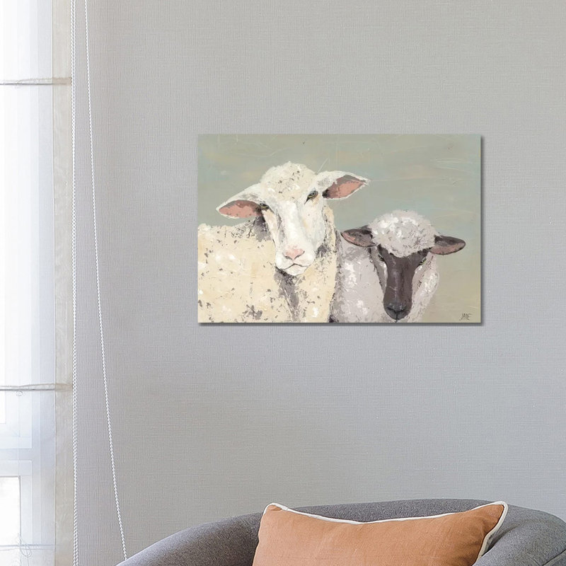 Sweet Lambs I - Wrapped Canvas Painting, 66.04 cm H x 45.72 cm W
