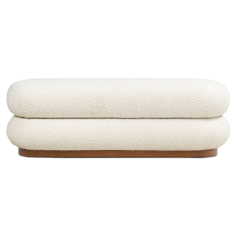 Sarh Polyester Upholstered Bench