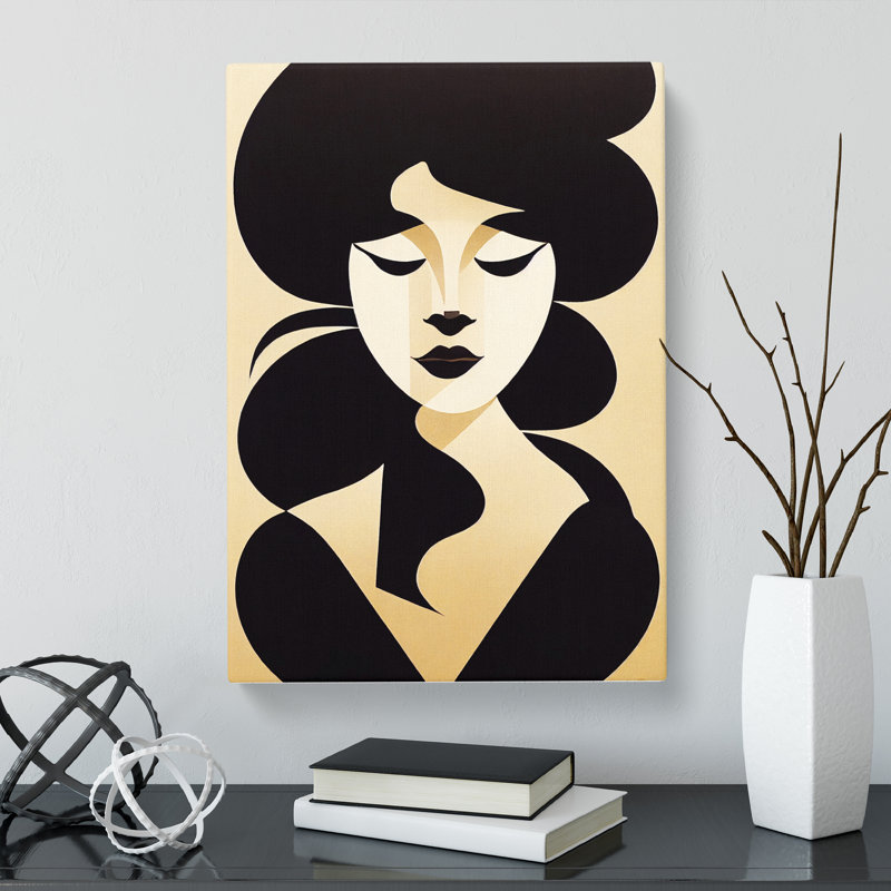 Woman Silhouette Vol.1 - Wrapped Canvas, 50cm H x 35cm W x 3cm D