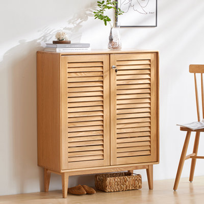 Armoire de rangement pour chaussures en bois massif 20 paires