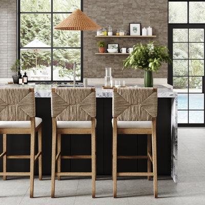 Tabouret de bar rembourré Seagrass