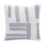 Coussin décoratif en coton bleu océan et ivoire Malachy-843354853-836941958