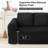 Boneless Cloud Compression Convertible Floor Sofa Bed, High-Density Sponge & Corduroy Fabric Futon Loveseat-1290771574-1288334696