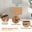 Meuble-lavabo flottant avec 2 tiroirs de rangement