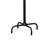 73 Inch Freestanding Coat Rack, Classic Black Metal with 3 Tiers of Hooks for Entryway and Mudroom Organization