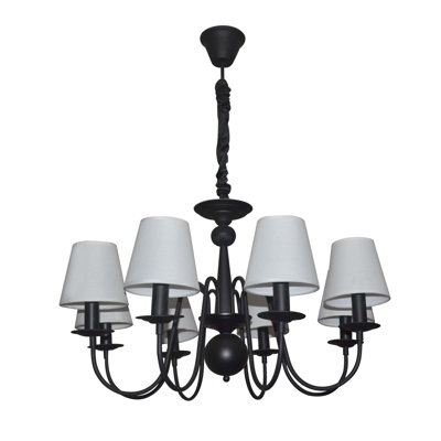 Graysville 8 - Light Shaded Chandelier