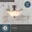 Macalla Glass Semi Flush Mount-2046829743
