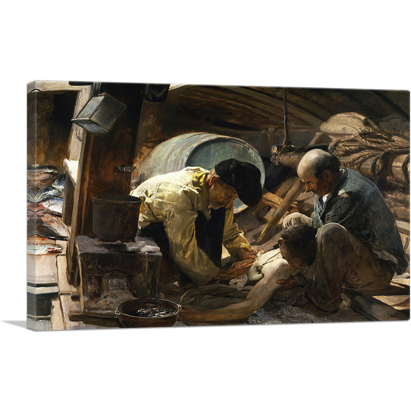 «And qu'ils ont toujours dit que le poisson est cher» par Joaquin Sorolla et Bastida, reproduction d'art sur toile tendue