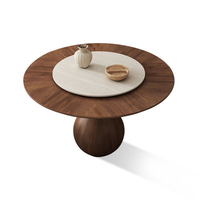 Brown Round Solid Wood Dining Tables