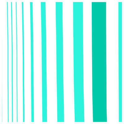 Turquoise Vertical Stripes Comforter