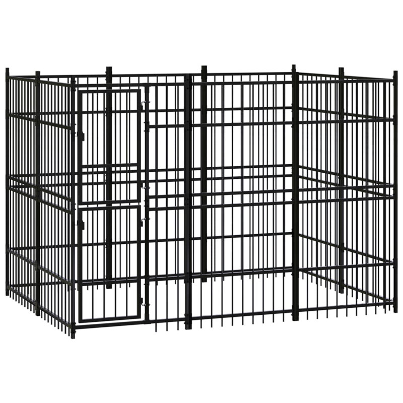 Huggins 200cm H Metal Exercise Pen With Door, 200cm H x 288cm W x 192cm D