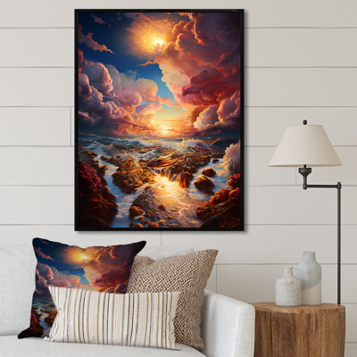 «Clouds Sunset», impression à l'encre liquide sur toile IV