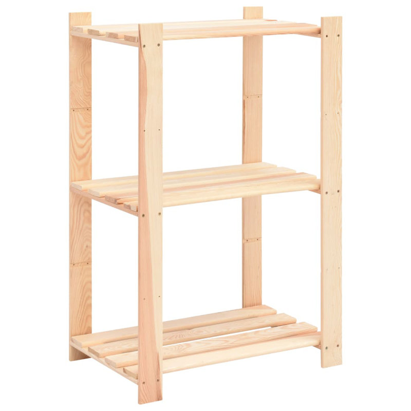Starkey 90cm H Solid Wood Etagere Bookcase, 90cm H x 60cm W x 38cm D