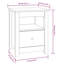 Bedside Cabinet 40X35x49 Cm Solid Wood Pine-1515461225