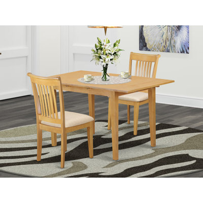 Gazaway Rubberwood Solid Wood Dining Set