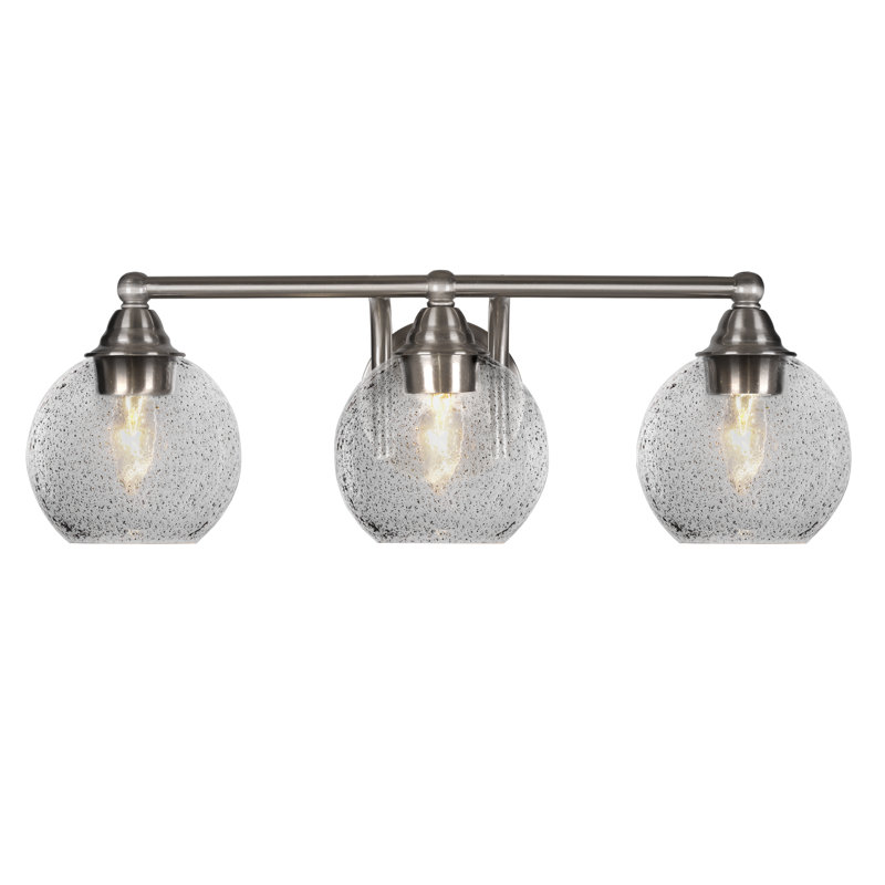 Michell 3-Light Bath Bar, Brushed Nickel