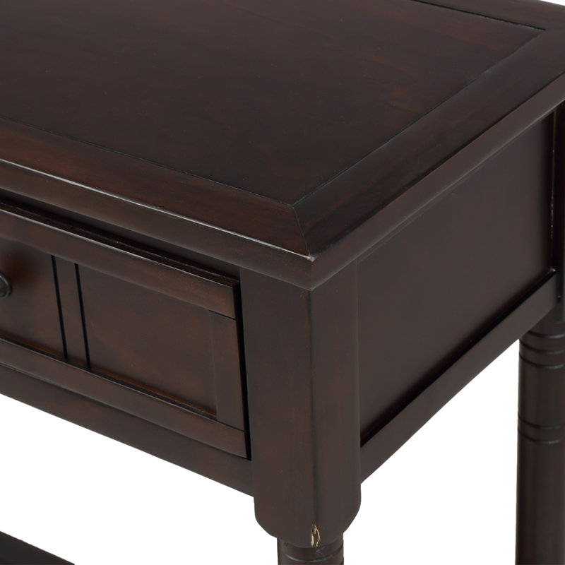 Pitcarin 90cm Solid Wood Console Table, Espresso