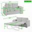 Canapé-lit escamotable avec matelas simple et espace de rangement pour accoudoirs-1636206951