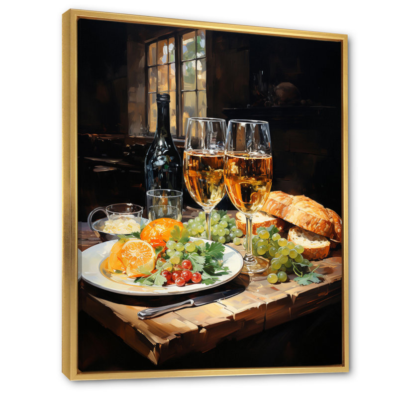 Blanmont Food Beer A Festive II, Cadre flottant doré, H 20 po x l 12 po x P 1 po