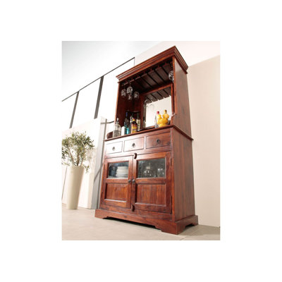 Oxford 97cm Solid Wood Bar Cabinet