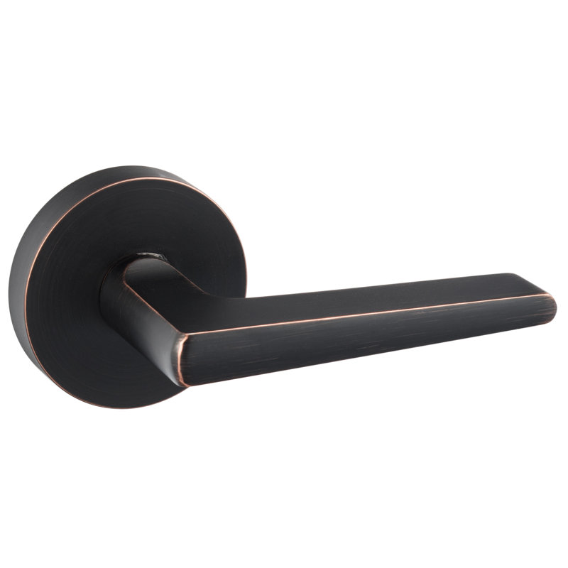 Basel Round Passage Lever, Vintage Bronze