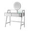 Table de coiffeuse à miroir avec miroir