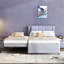 Lit plateforme double avec lit gigogne et lit gigogne double