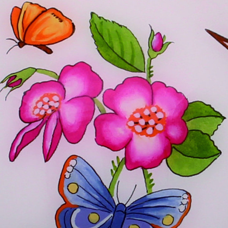 Ornement boule de fleurs