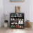 4 Layers  Shoe Cabinet With Glass Door And Glass Layer Shoes Display Cabinet With LED Light Bluetooth Control