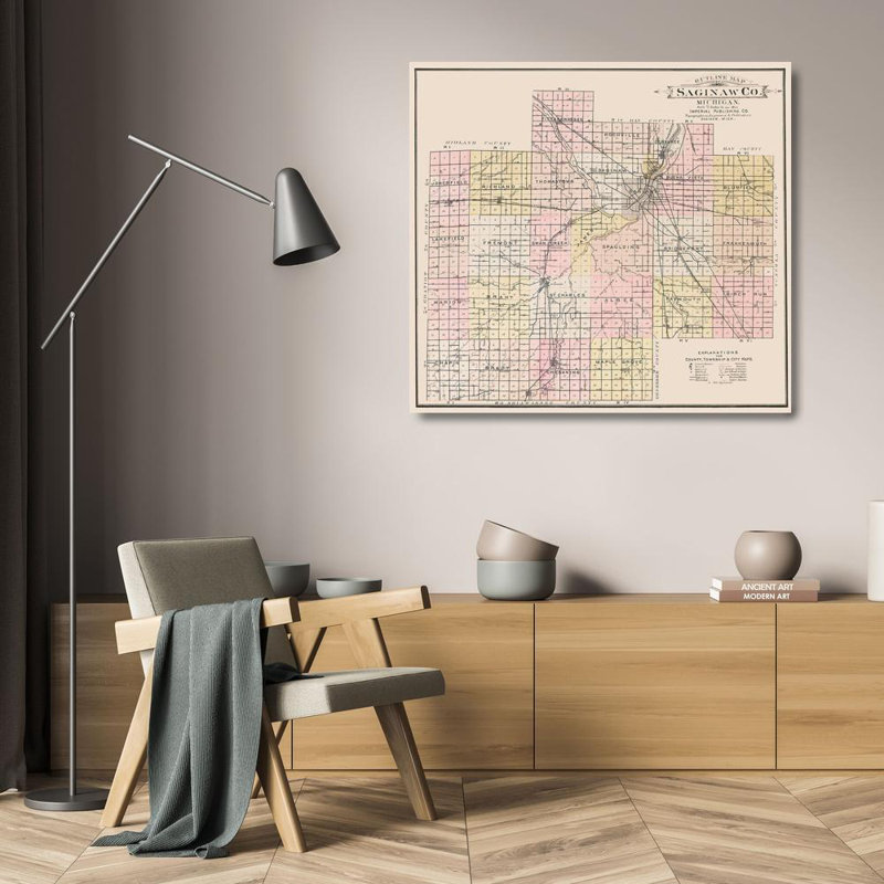 Toile tendue de la galerie Williston Forge, titre: Saginaw Michigan, Imperial, H 20 po x l 21 po