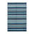 Washable Ice Blue Light Gray Striped Area Rug-1534466906