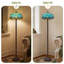 Lampe sur pied 63 po style Tiffany Modern Art en vitrail, ampoules E26 à 2 lumières incluses, interrupteur à chaîne pour le salon, la chambre à coucher, le bureau et l'espace de détente