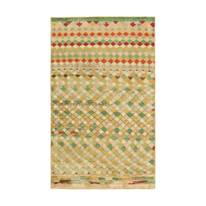 One-of-a-Kind 3’x5’2” Hand Knotted Area Rug