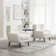 Hawanya Tufted Accent Chair, Wingback Upholstered Armchair