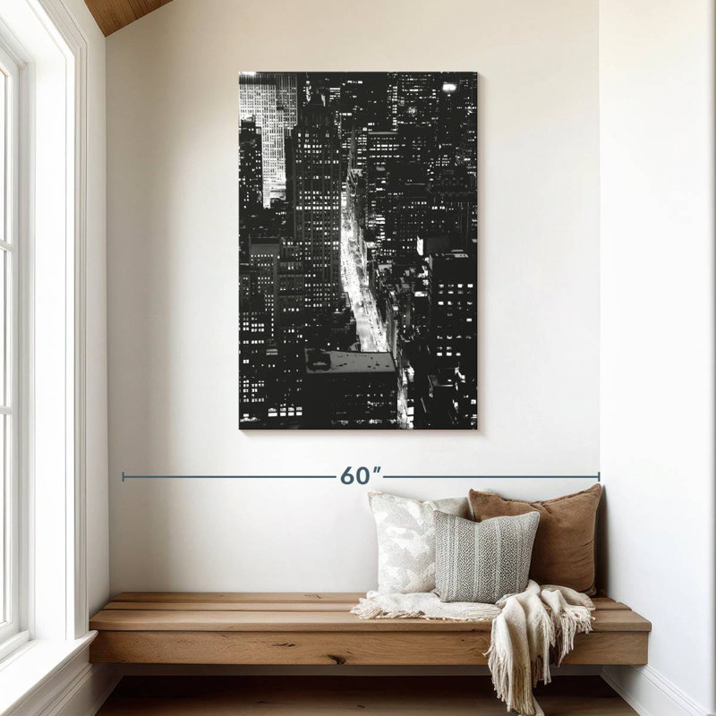 Sireci NYC At Night, 45" H x 30" W