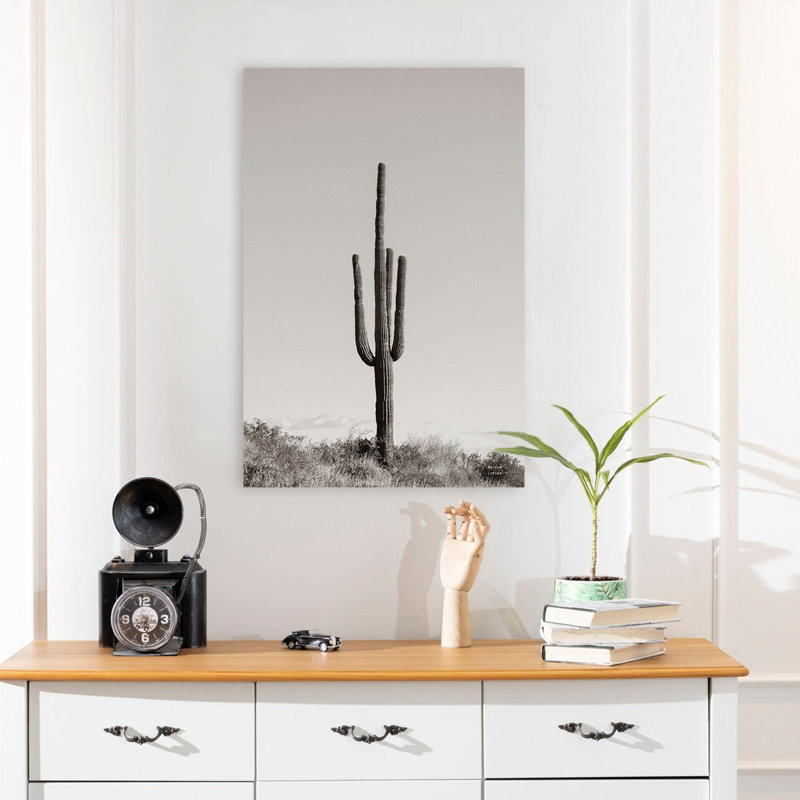 Modern Rustic And Rustic Saguaro Afternoon, 24" H x 16" W