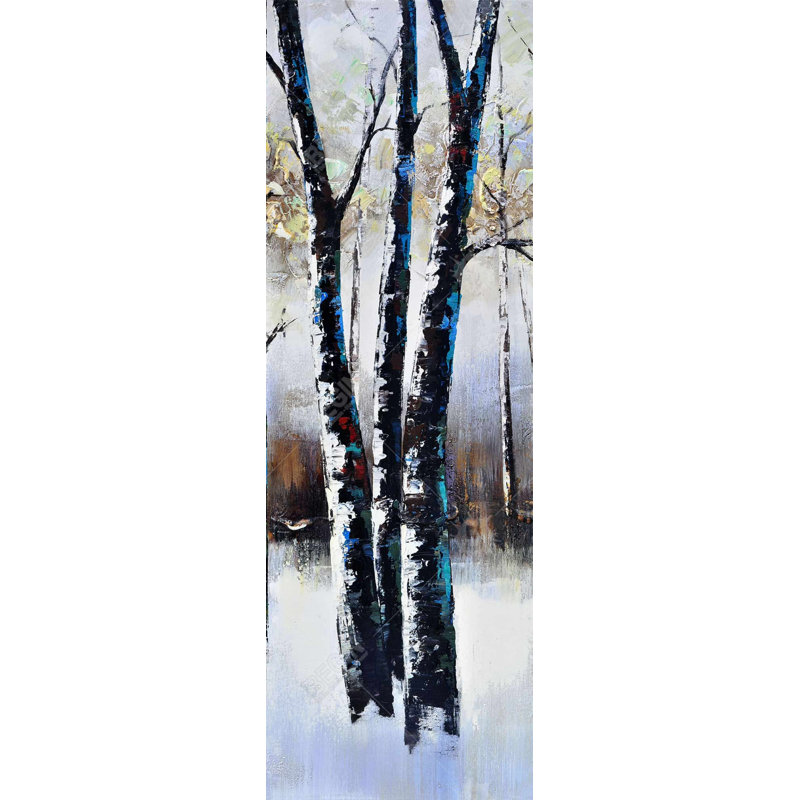 Toile givrée | Décor contemporain de paysage contemporain