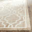 Tapis beige / ivoire touffeté à la main à motif géométrique-20001810