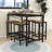 Pipkin 5-Piece Dining Set, Rectangular Table with Steel Frame and Four Stools for Small Space-310902265-310902261