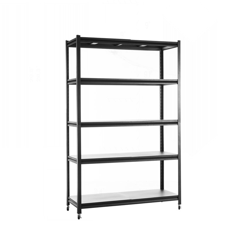 Étagère polyvalente en métal robuste pour divers espaces, améliorant l'organisation, H 70,87 po x l 47,24 po x P 17,72 po