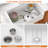 36" L x 20" W Fireclay Reversible Farmhouse / Apron Front Kitchen Sink with Sink Grid and Drain Assembly
