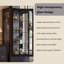 Armoire à vin en bois massif de style vintage français H 70,87 po x l 26,77 po